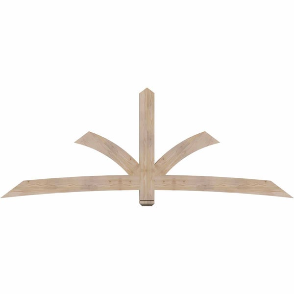 Ekena Millwork Davenport Smooth Timber Gable Bracket, Douglas Fir, 108"W x 40"H x 3 1/2"D x 5 1/2"F, 9/12 Pitch GBW108X40X0406DAV00SDF - main